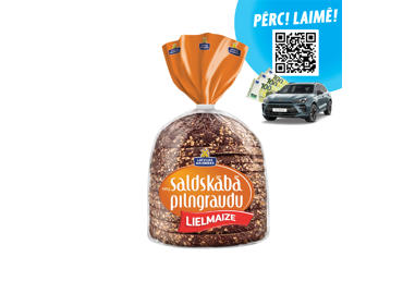 Saldskābā pilngraudu Lielmaize LATVIJAS MAIZNIEKS 600g - 1