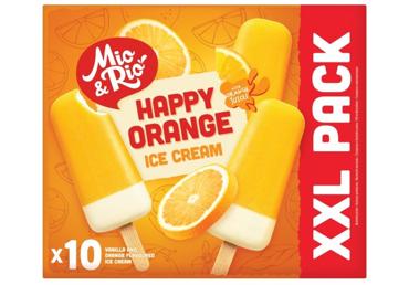 Sulas saldējums ar apelsīnu garšu MIO&RIO 10x47g