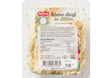 Svaigs siers Siera Diegi ar dillem TOP FOOD 100g - 2