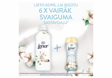 Veļas mīkstinātājs LENOR Sensitive Cotton 59m.r.1,239L - 2