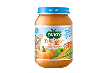 Biezenis OVKO ķirbju-ābolu-burkānu 
5+ 190g