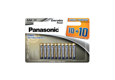 Baterijas PANASONIC LR03EPS 10+10gab.