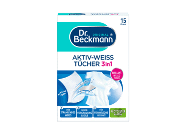 Veļas salvetes Dr.BECKMAN Active White 15gab.