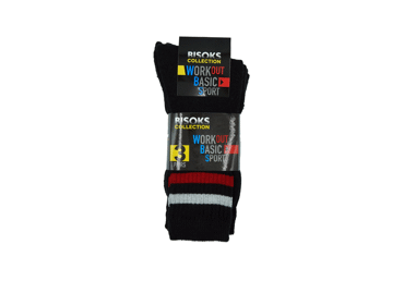 Vīriešu sporta zeķes BISOKS 11011M 3pāri 39-42
