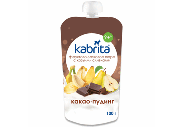 Pudiņš KABRITA augļu-kakao 9+ 100g