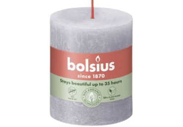 Svece 8x7cm SHINE Frosted Lavender