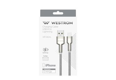 Kabelis USB-A uz Lightning  WESTROM 1m