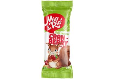 Biezpiena deserts MIO&RIO dzērveņu 38g