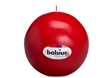 Svece 7cm apaļa sarkana