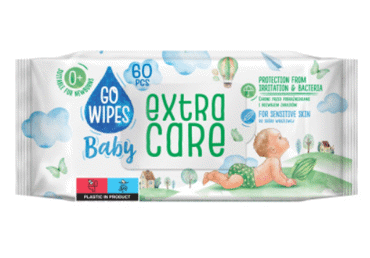 Mitrās salvetes GOWIPES Extra Care 60gb.