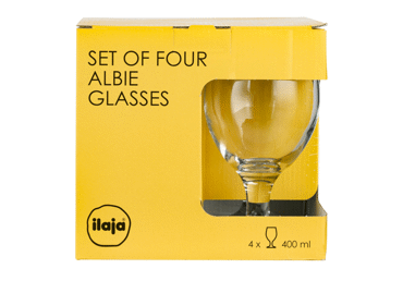 Alus glāzes ILAJA Albie 4gab. 400ml