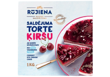 Saldējuma ķiršu torte RŪJIENA 1kg
