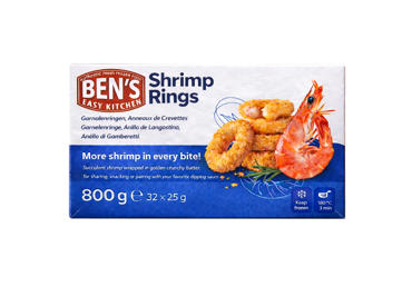 Saldēti garneļu gredzeni panējumā BEN'S 800g
