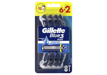 Vienreizējie skuvekļi GILLETTE BLUE 3 6+2gab. - 1