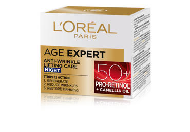 Sejas krēms L'OREAL Age Expert nakts 50+ 50ml