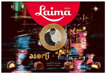 Konfekšu kārba LAIMA Asorti Tumšā šokolāde 215g