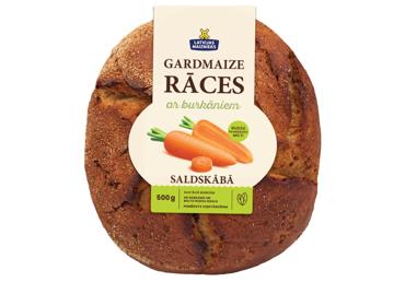 Gardmaize Rāces ar burkāniem LATVIJAS MAIZNIEKS 500g - 1