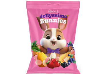 Želejas konfektes Jellyssimo Bunnies PERGALE 150g