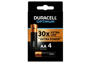 Baterijas DURACELL OPTIMUM AA 4 gab.