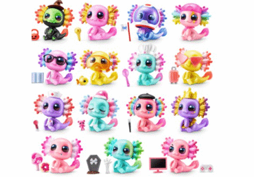 Rotaļu figūriņa kapsulā Aksolotlis 5 SURPRISE - 2