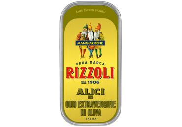 Anšovu filejas olīveļļā Extra Virgin RIZZOLI 90g