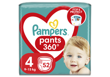 Autiņbiksītes PAMPERS S4 9-15kg 52gab.