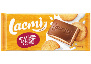 Piena šokolāde LACMI ar cepumiem 100g
