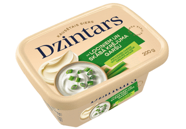 Kausētais siers DZINTARS lociņu-skābā krējuma 200g