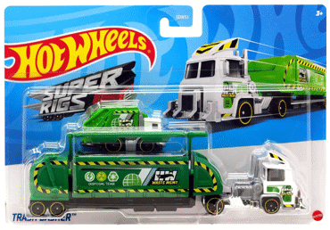 Rotaļu treileris ar mašīnu HOT WHEELS - 1