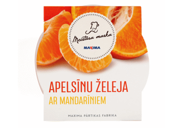 Apelsīnu želeja ar mandarīniem MEISTARA MARKA 180g