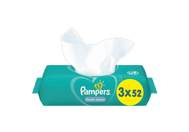 Mitrās salv. PAMPERS Fresh Clean 3x52gb. - 2