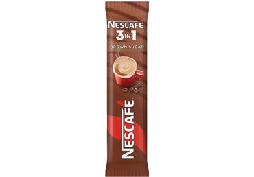 Šķīstošās kafijas dzēriens 3in1 NESCAFE Brown sugar 16.5g 
