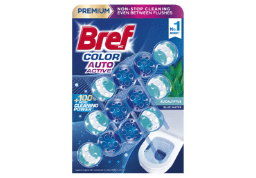 Tualetes bloks BREF Color Auto Active Eucalyptus 3x50g - 2
