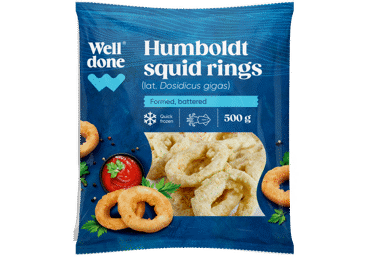 Kalmāra gredzeni mīklā WELL DONE 500g