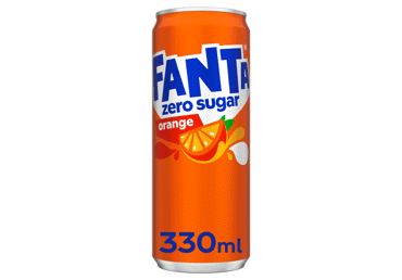 Gāzēts dzēriens FANTA Apelsīnu Zero 330ml D