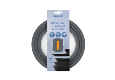 Stikla vāks UNIWELL 16cm/18/20cm