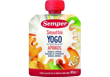 Biezenis SEMPER jogurta-banānu-aprikožu 6+ 90g - 2