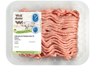 Cūkgaļas šķinķa maltā gaļa AF WELL DONE 400g