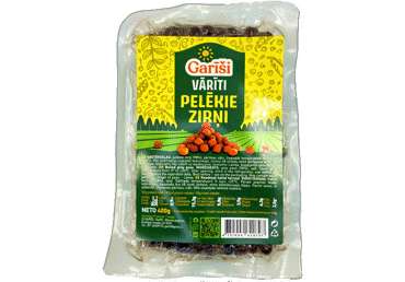 Vārīti pelēkie zirņi GARĪŠI 400g