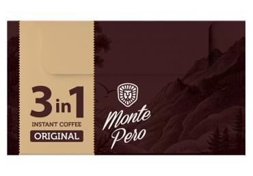Šķīstošās kafijas dzēriens 3in1 MONTE PERO 28x17.5g