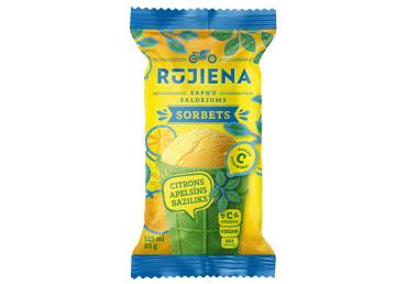 Saldējums citronu-apelsīnu sorbets RŪJIENA 85g