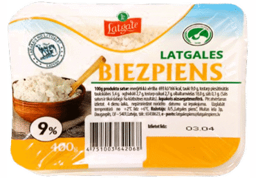 Biezpiens LATGALE 9% 400g