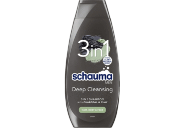 Šampūns SCHAUMA Charcoal 3in1 vīriešiem 400ml