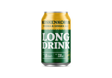 Alkholisks kokteilis KOSKENKORVA Vodka Ginger Ale 5% 0,33L sk.D