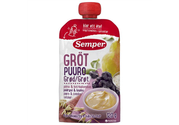 Biezenis SEMPER garudu-bumbieru-plūmju 6+ 120g - 2