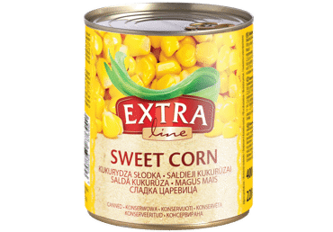 Konservēta kukurūza EXTRA LINE 400g