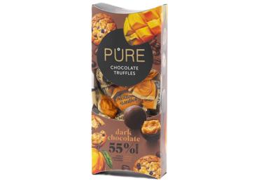 Tumšās šokolādes trifeļu izlase PURE CHOCOLATE 108g