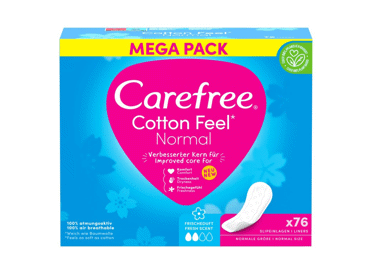 Ikdienas ieliktnīši CAREFREE Cotton Fresh 76gab.