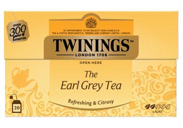 Melnā tēja TWININGS Earl Grey 20x2g