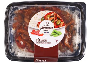 Cūkgaļa Āzijas gaumē ar rīsiem MEISTARA MARKA 350g